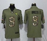 Nike Saints 9 Drew Brees Olive Camo Salute To Service Limited Jersey,baseball caps,new era cap wholesale,wholesale hats
